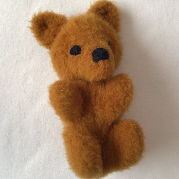 Stuffed elephant and stuffed baby bear. Home made from pattern/kit - Picture 2 of 9